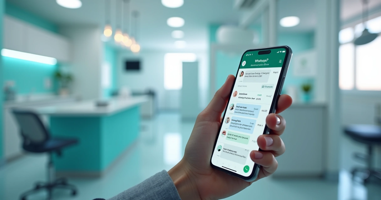Chatbot de IA agendando consulta odontológica no WhatsApp 