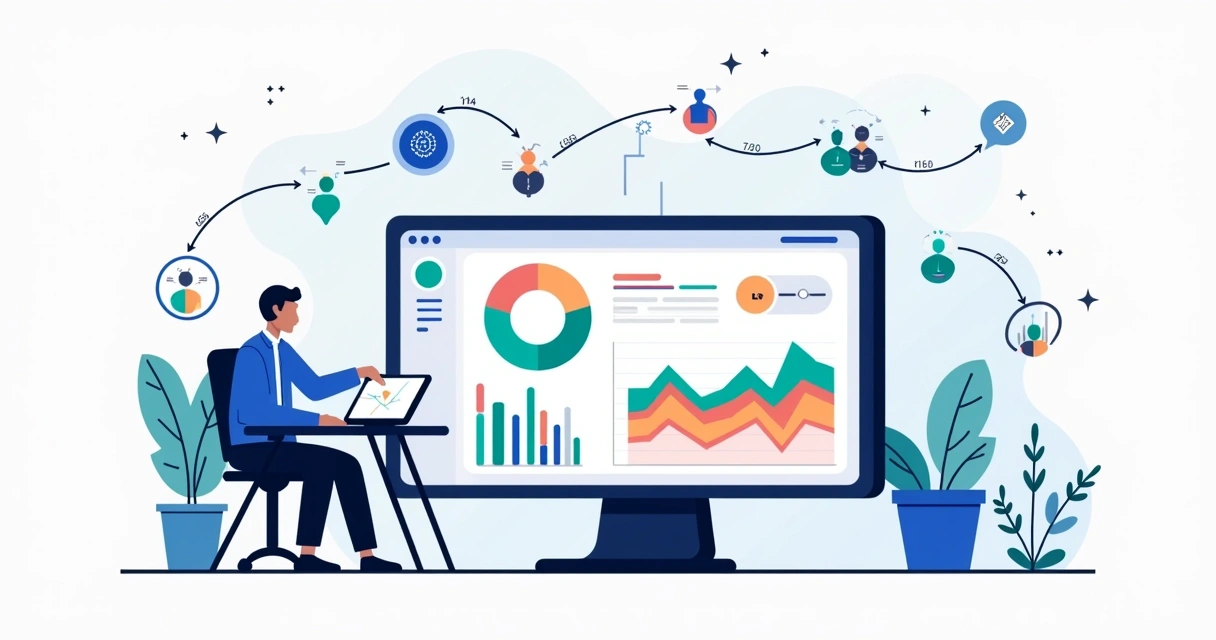 Dashboard com mapa de calor e jornada de leads analisados por IA 