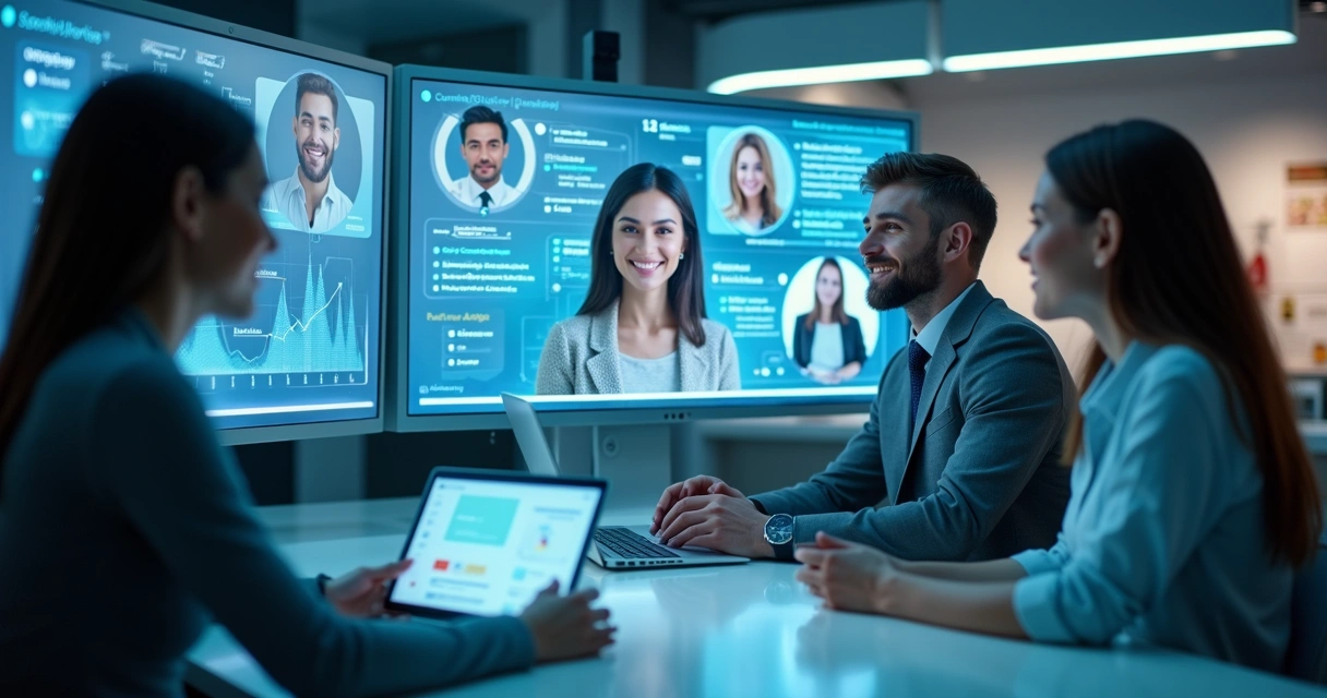 Atendimento digital com IA personalizando interação ao cliente.