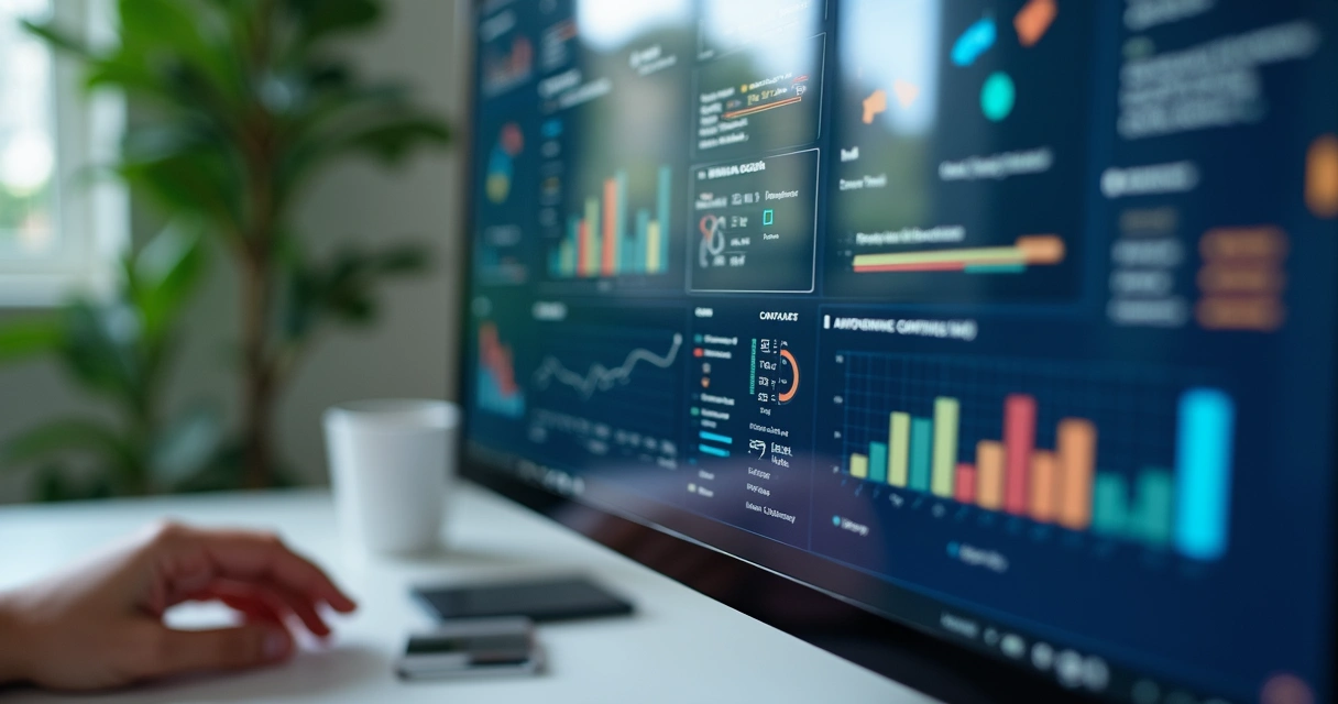 Painel de compliance de contratos analisado por profissional 