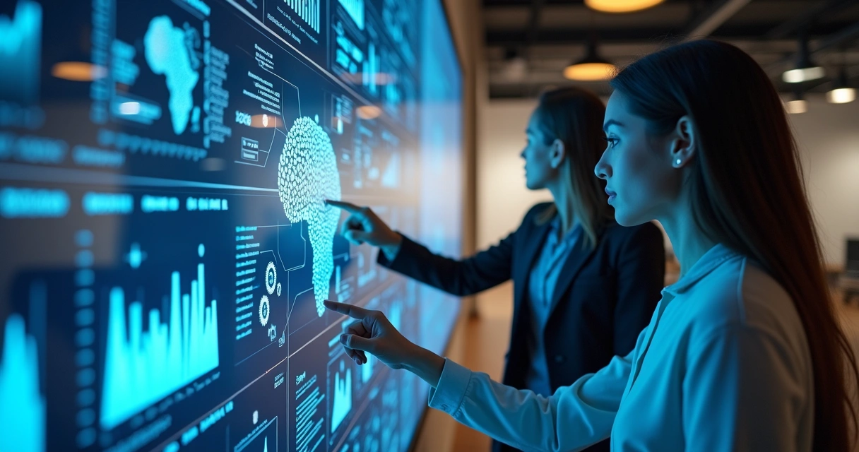 Painel digital mostrando análise fiscal com inteligência artificial 