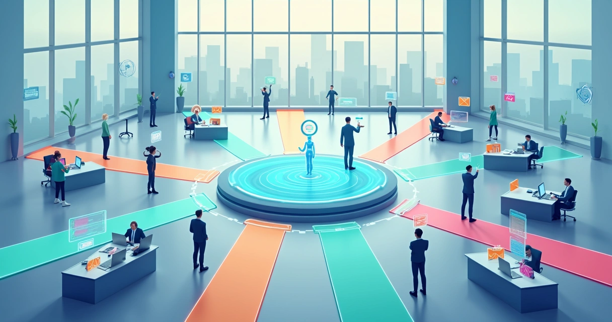 Plataforma central unindo dados de clientes e inteligência artificial