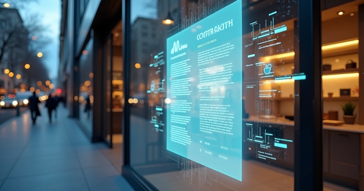 Contrato digital de aluguel comercial integrado a interface de inteligência artificial 