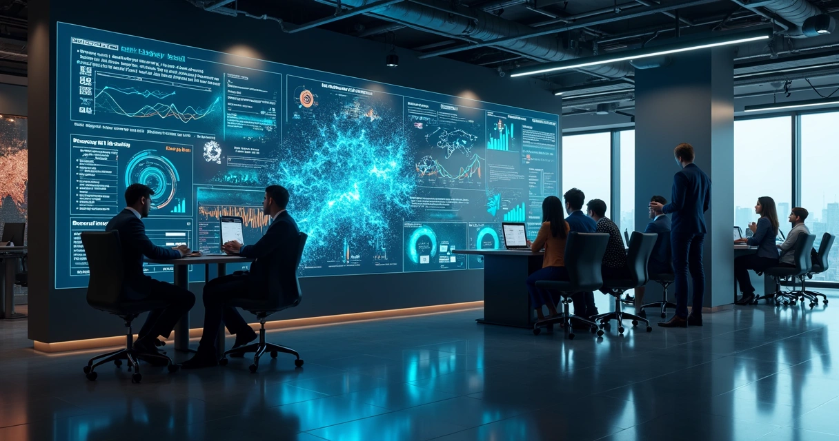 Dashboard de IA em SaaS, com gráficos de crescimento e dados em tempo real 