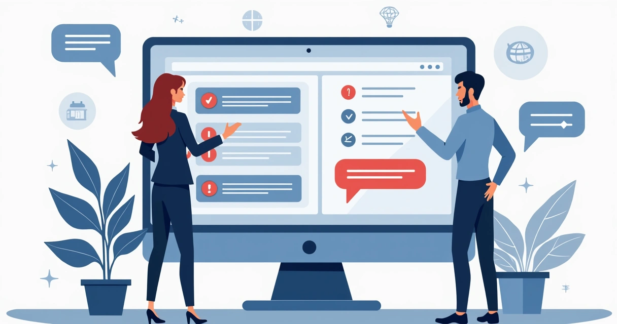 Tela de IA analisando conversas comerciais com destaques em mensagens urgentes