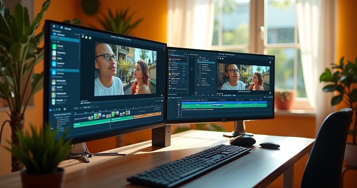 Editor de vídeo utilizando inteligência artificial para selecionar cortes em um projeto digital 