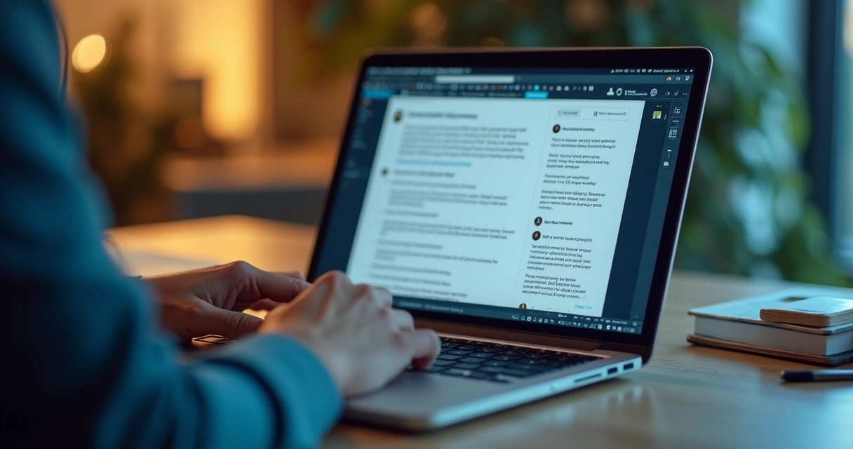 Inteligência artificial gerando texto para usuário no LinkedIn 