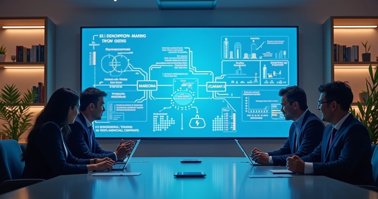 Representação gráfica de algoritmos de IA explicando decisões 