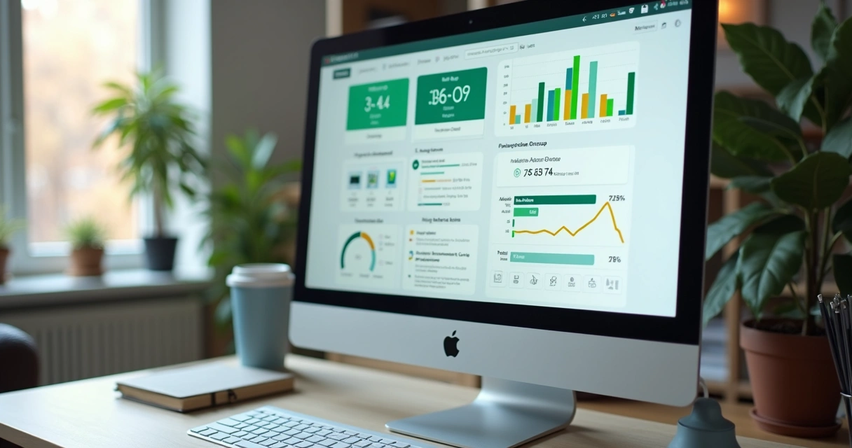 Tela de painel de resumo automático de grupo do WhatsApp destacado em computador 