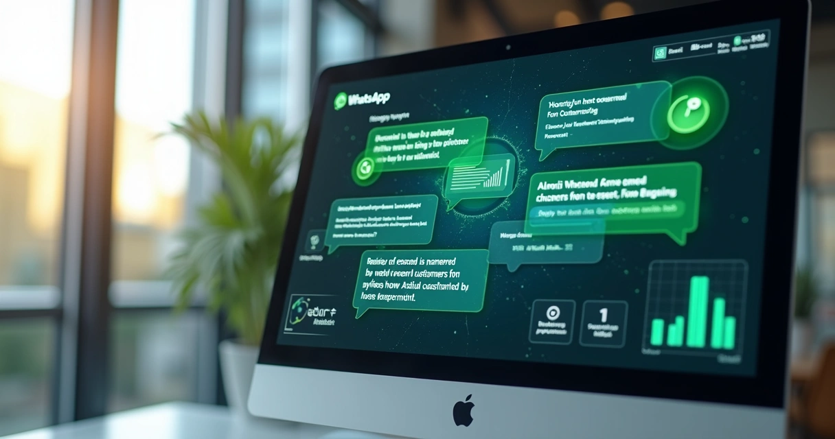 Software analisando uma conversa de WhatsApp 
