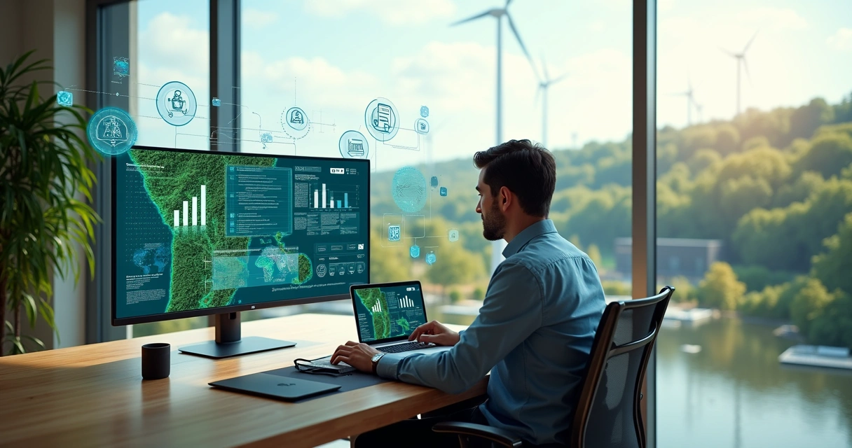 Consultor ambiental usando inteligência artificial em análise de licenciamento 