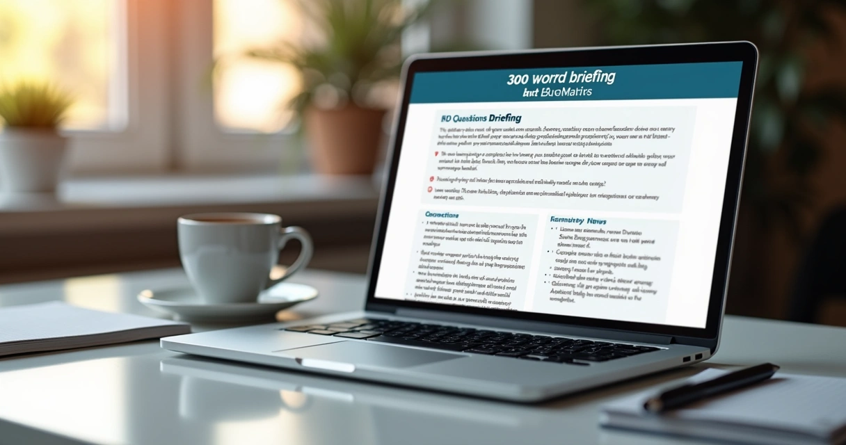 Resumo de briefing de vendas gerado automaticamente por IA 