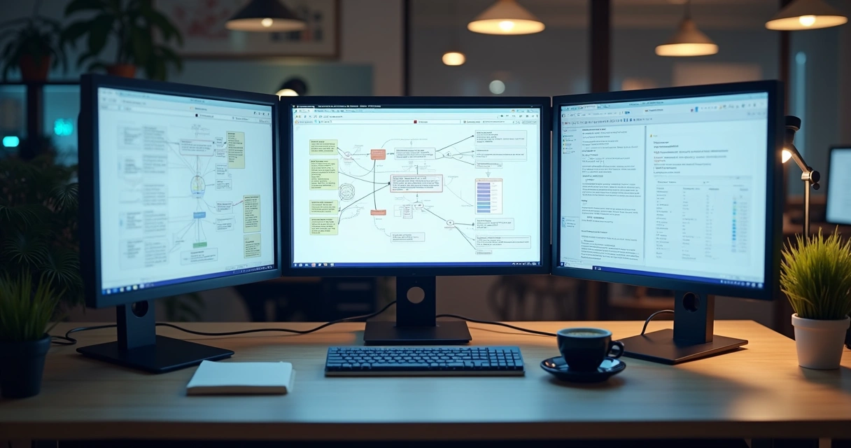 Ciclo de input, análise e output de IA em ambiente empresarial 
