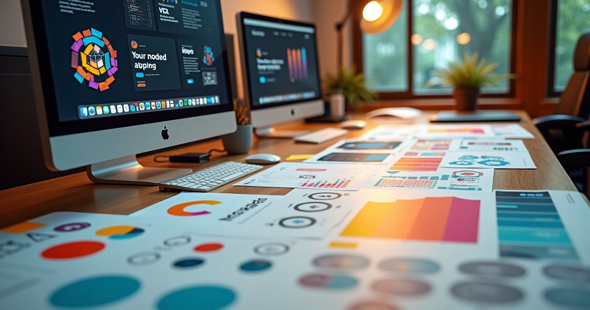 Processo de criação de identidade visual em agência 