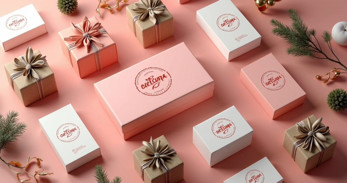 Elementos visuais personalizados para campanha temática. 