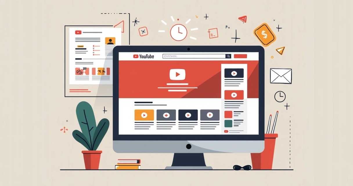 Identidade visual digital personalizada de canal dark com elementos gráficos 