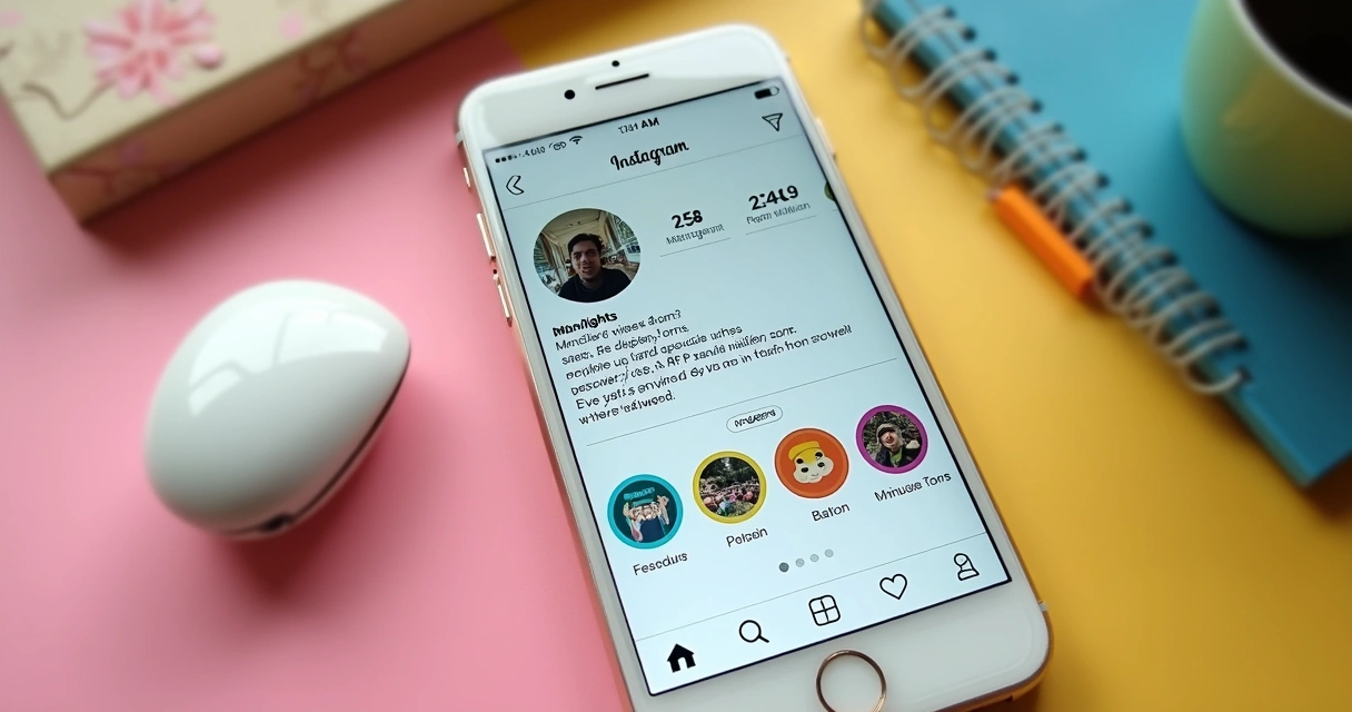Perfil do Instagram com identidade visual harmônica e destaques organizados 