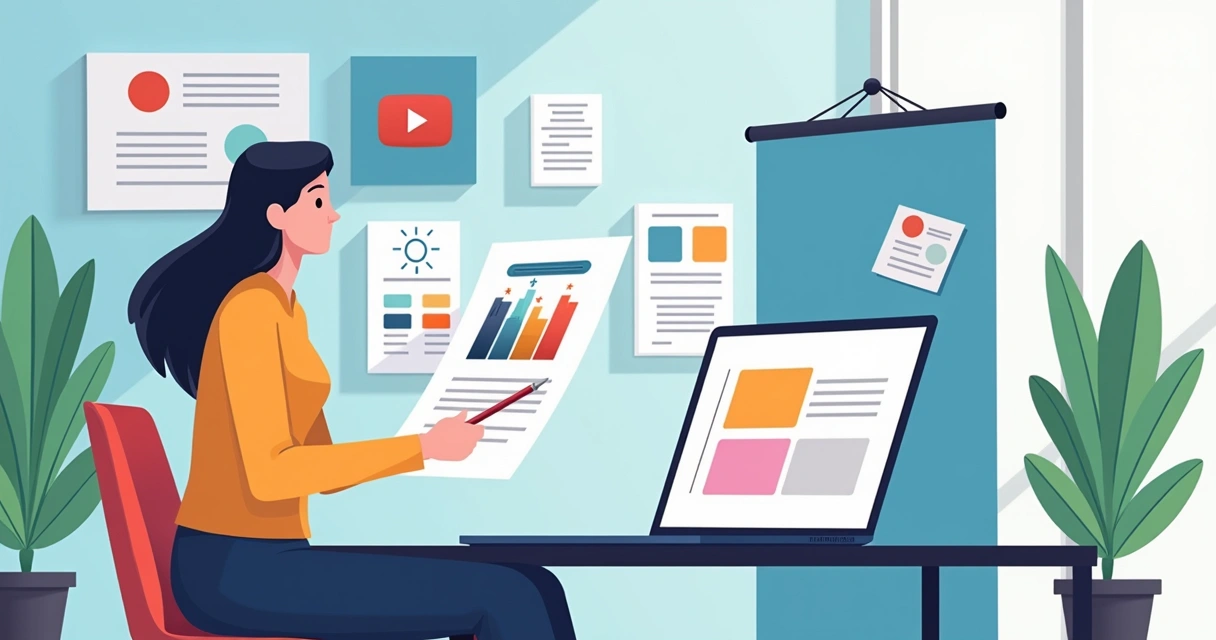 Apresentação de identidade visual institucional em notebook e banner