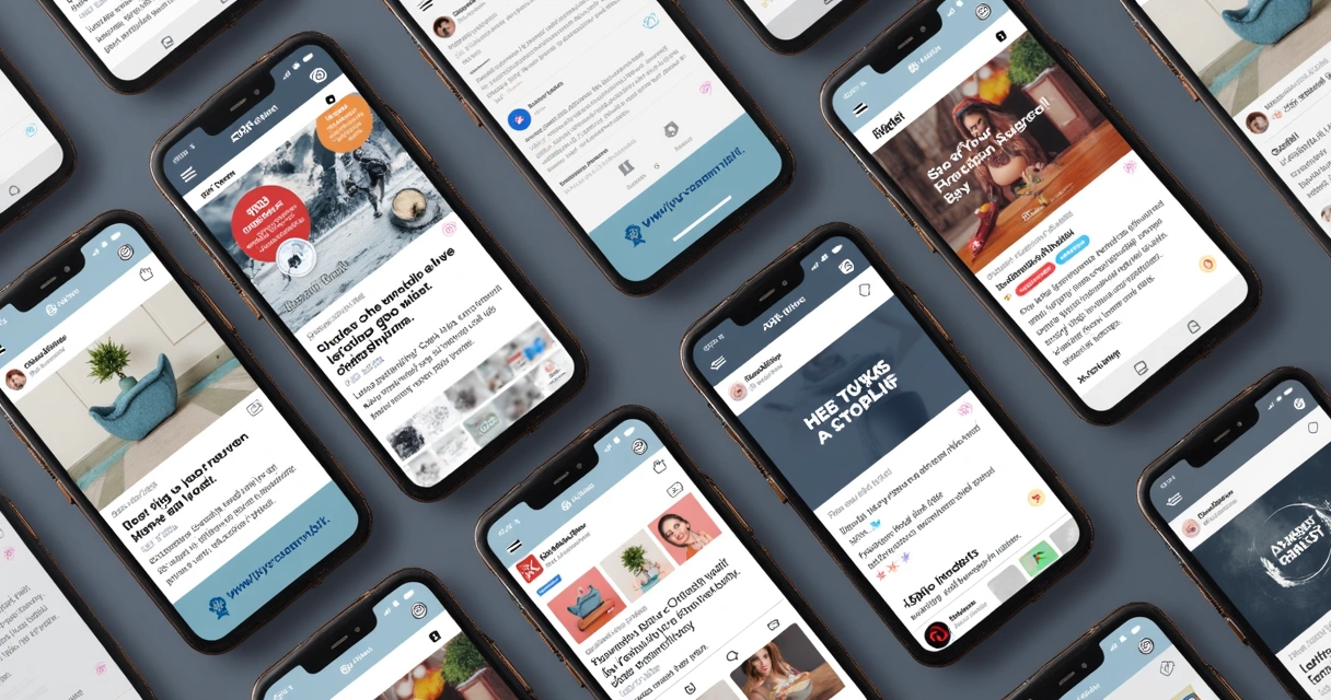 Elementos visuais padronizados para loja de celular nas redes sociais 