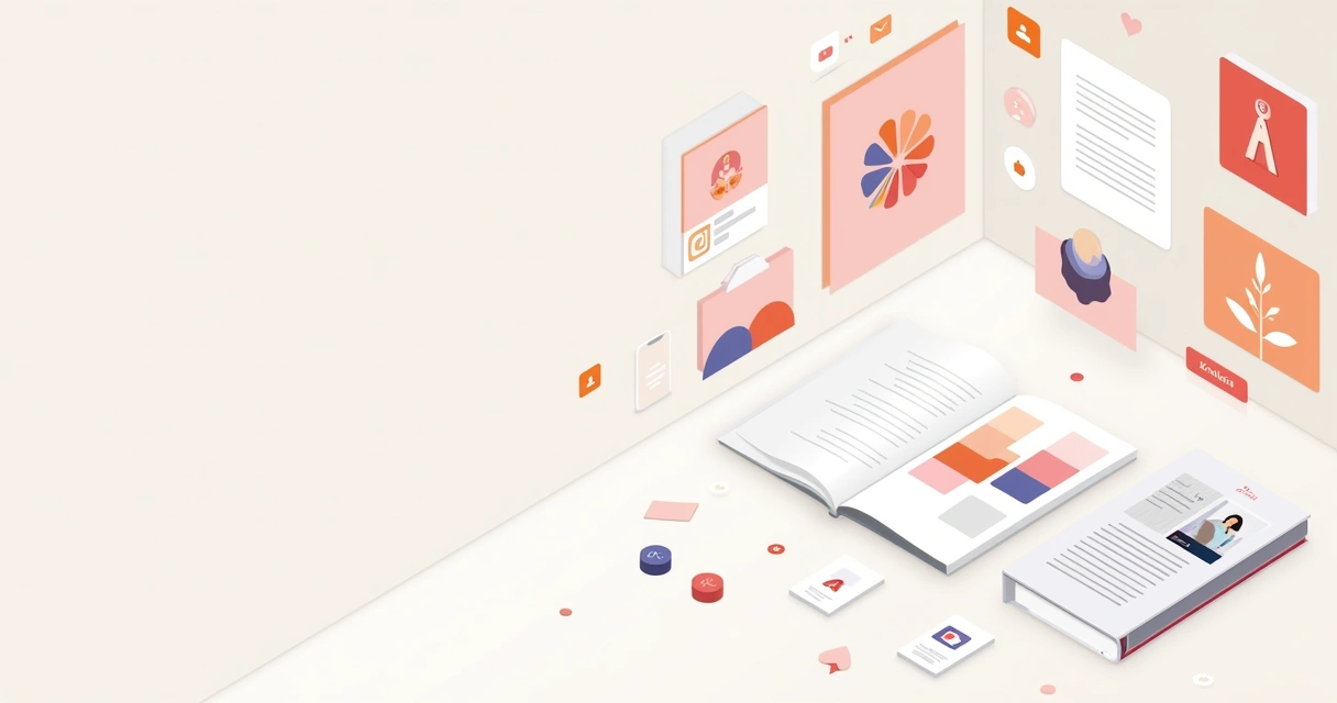 Elementos visuais de identidade de marca, como logotipo e cores de uma empresa 