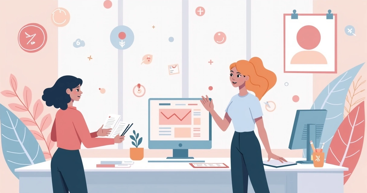 Elementos visuais de identidade de marca em movimento suave 