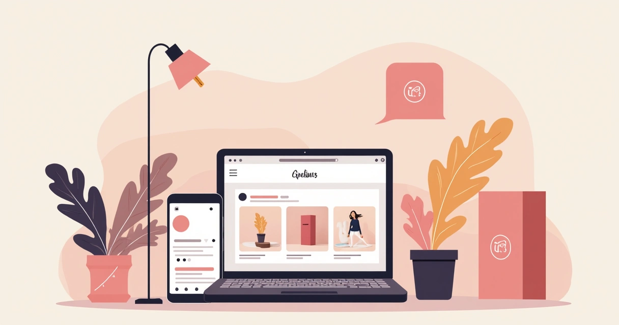 Exemplo de identidade visual consistente em redes sociais, site e embalagem 