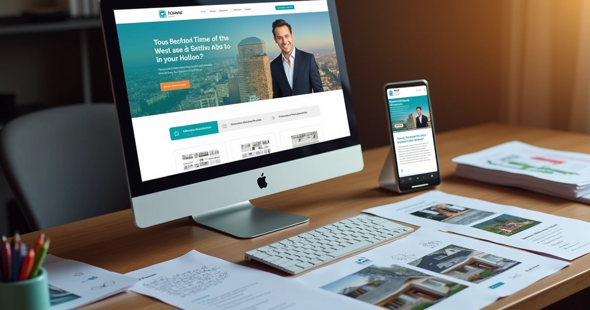 Identidade visual site corretor imóveis 