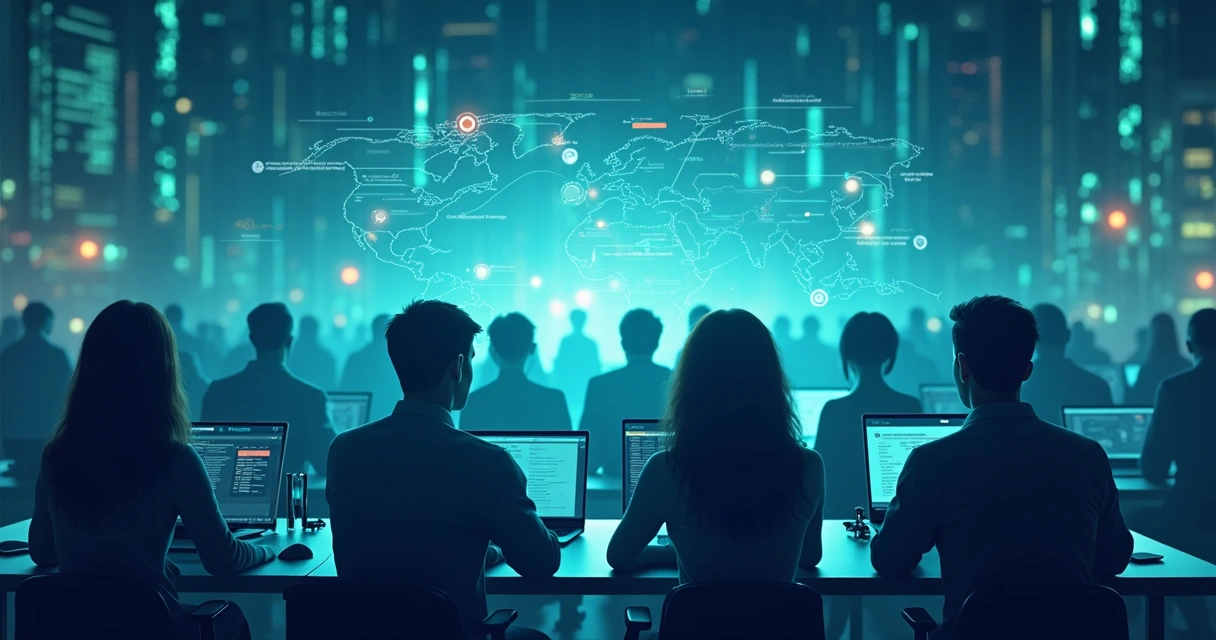 Representação digital de usuários sendo segmentados conforme comportamento em site 