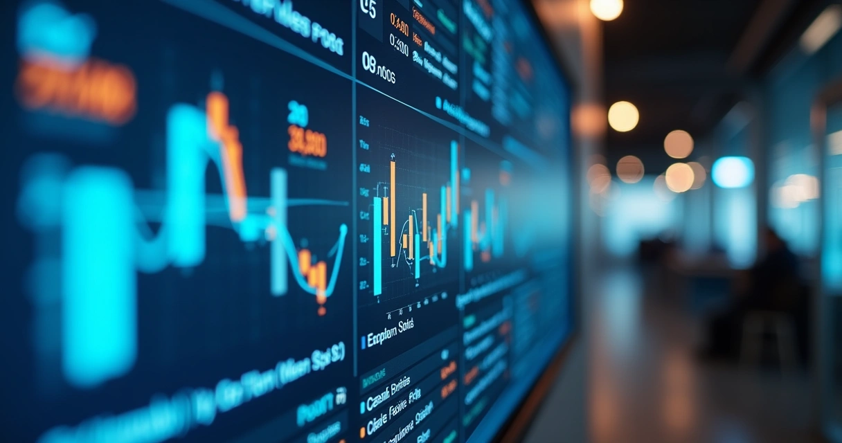 Painel digital mostrando identificação de empresa e cargo decisor que visitou o site 