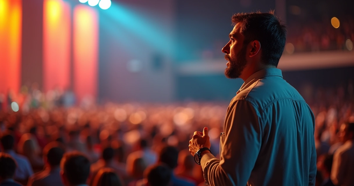 Video of church sermon with synchronized subtitles 