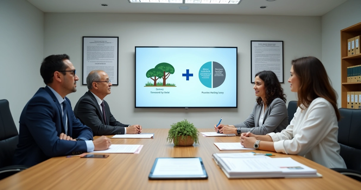Reunião entre gestores de ILPI e Secretaria Municipal de Saúde em ambiente institucional 