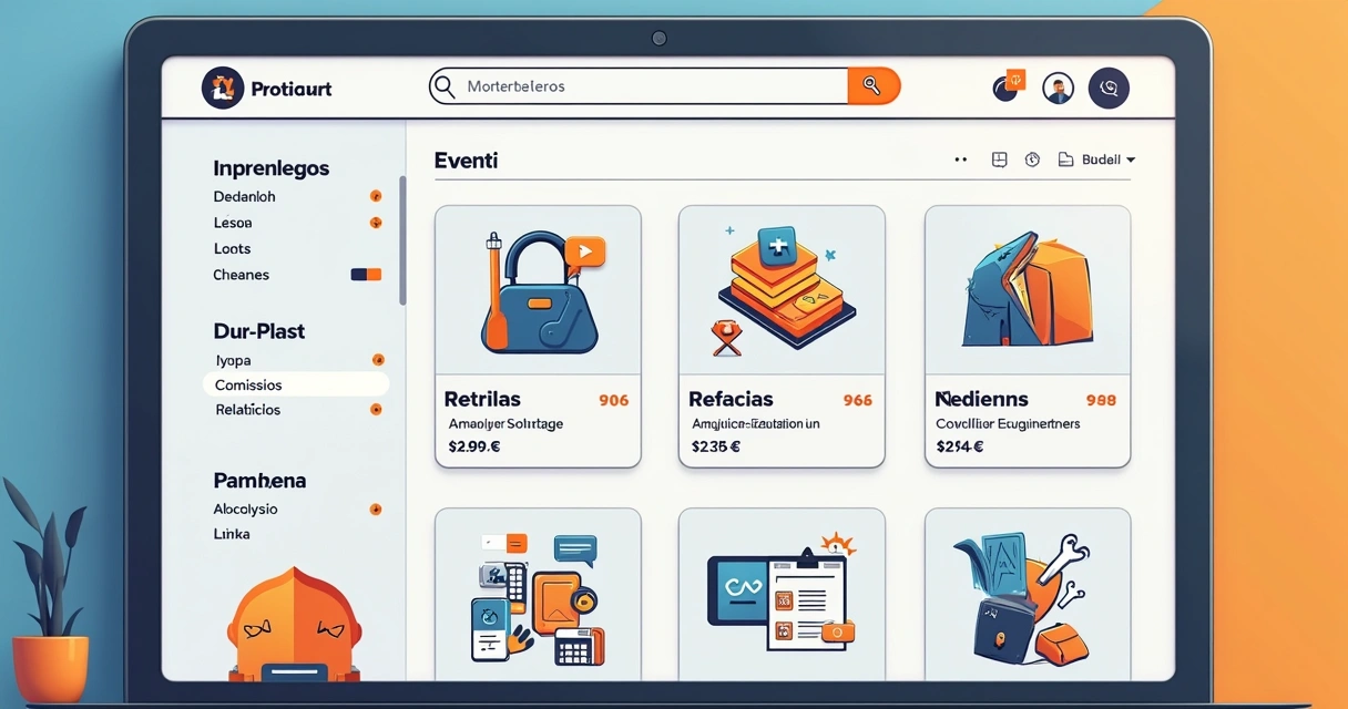 Página de um site de ecommerce mostrando um link de afiliado destacado com ícones de rastreamento 
