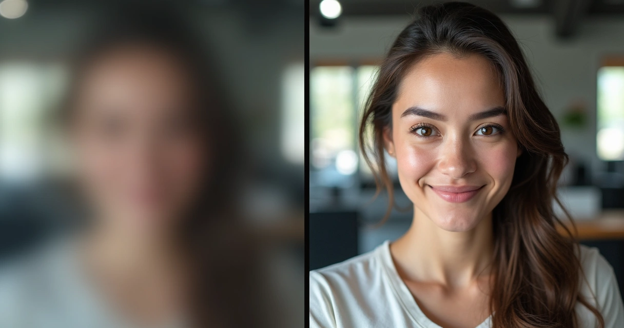 Comparação de imagens de IA de baixa qualidade e ultra realistas 