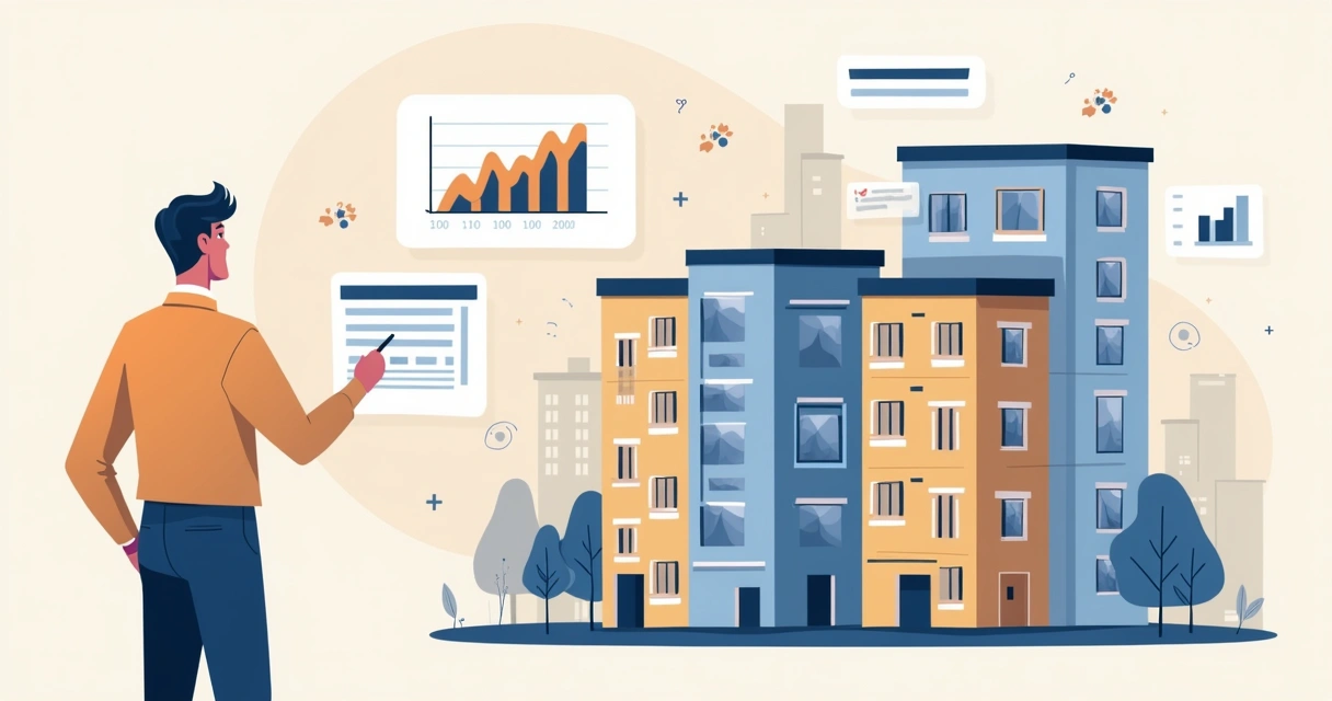 Pessoa avaliando um imóvel residencial para investimento em aluguel