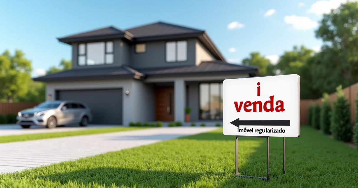 Imóvel residencial à venda com placa de regularizado 