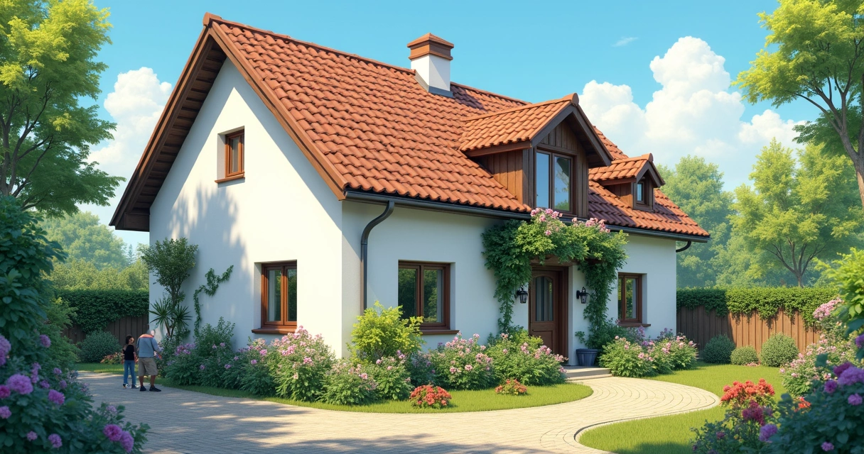 Casa residencial com cerca viva e jardim bem cuidado mostrando proteção patrimonial 