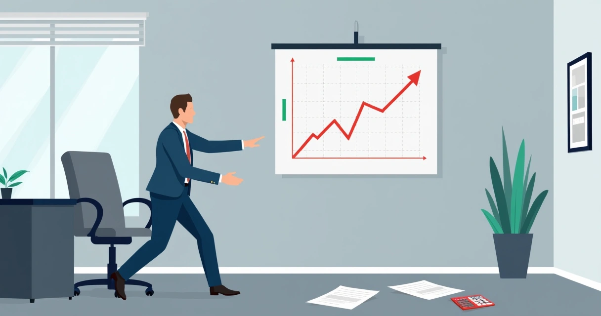 Gráfico simples e colorido mostrando queda de custo fixo após demissão em DRE 