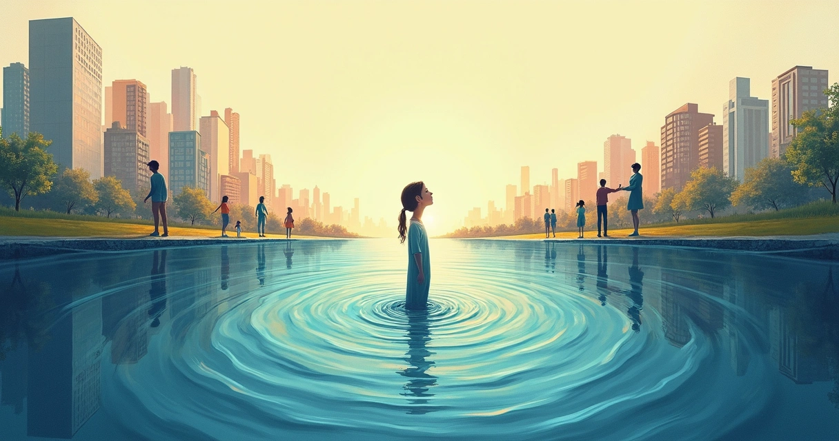 Decisão ética afetando diferentes esferas sociais em cadeia