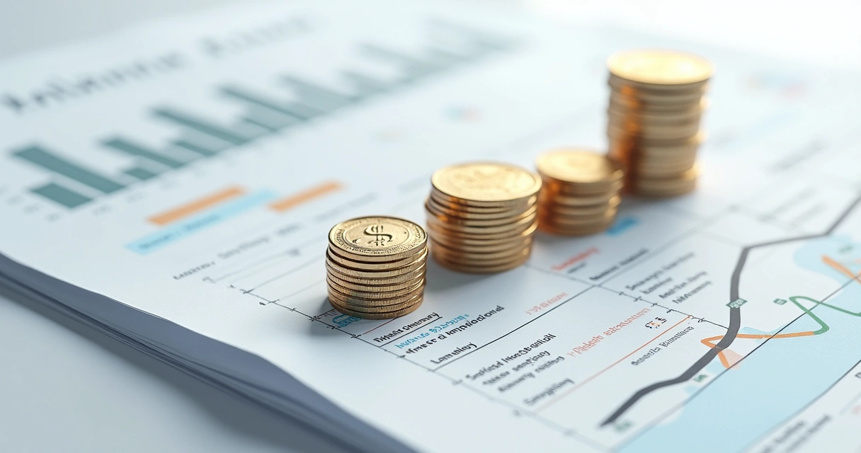 Gráfico mostrando impacto financeiro acumulado com a saída de um executivo 