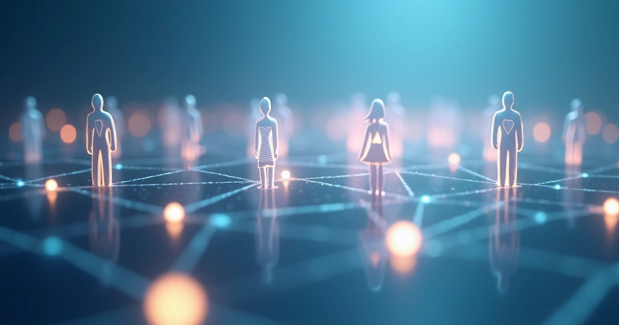 Símbolos de metas humanas e éticas interligadas