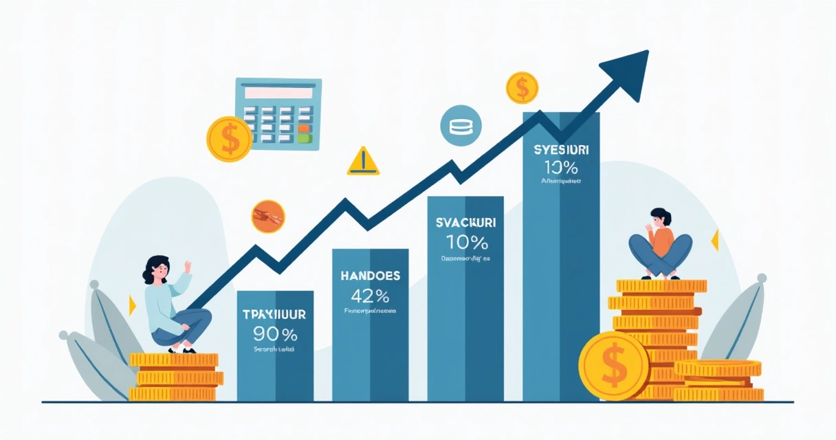 Desenho mostrando queda do lucro após dedução de taxas 