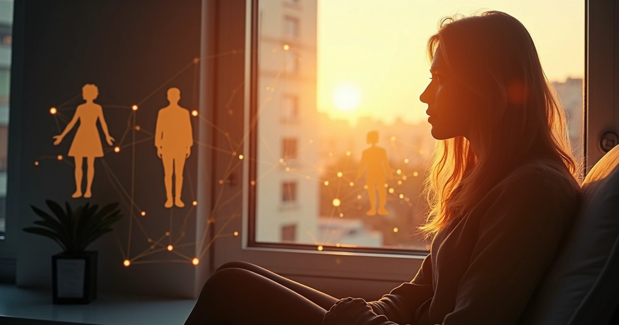 Pessoa refletindo sobre impacto pessoal e social