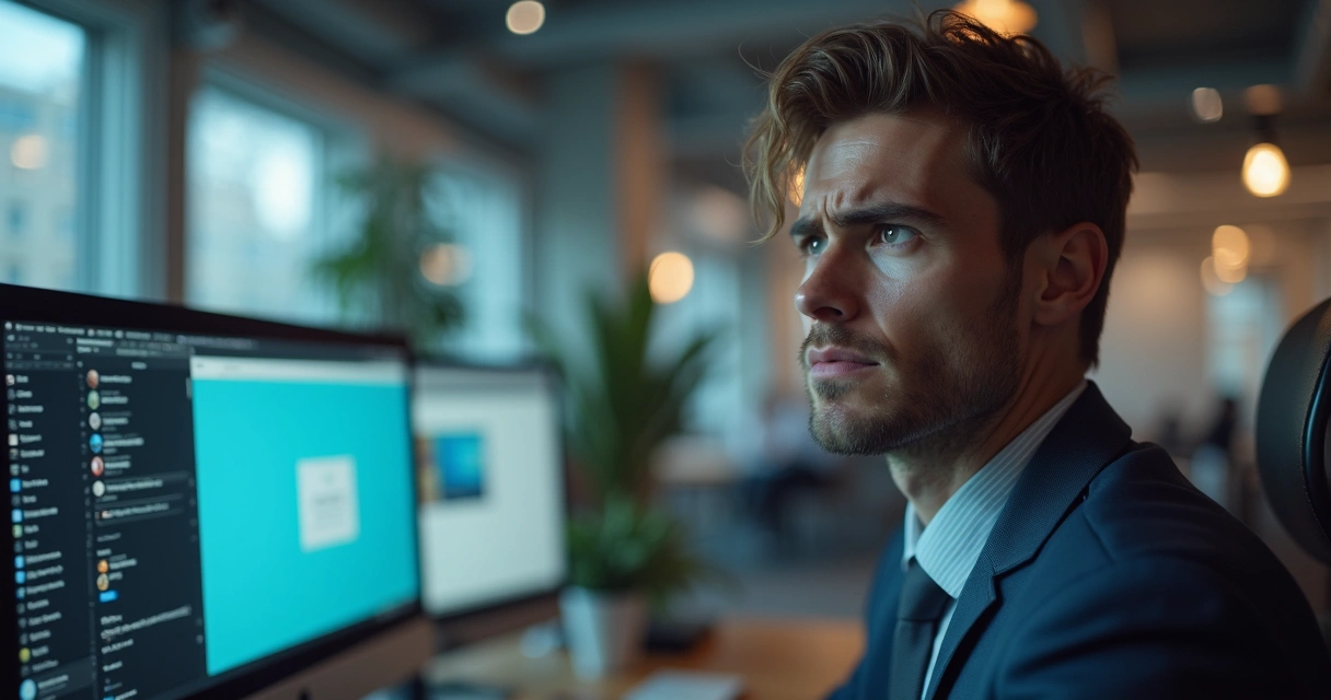 Executivo se preocupando com comentários em perfil do Instagram