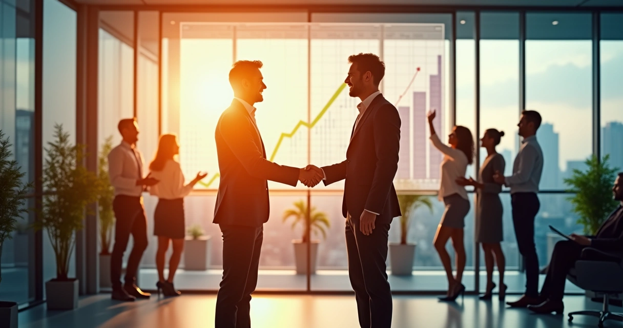 Representação visual do impacto social positivo de empresas 