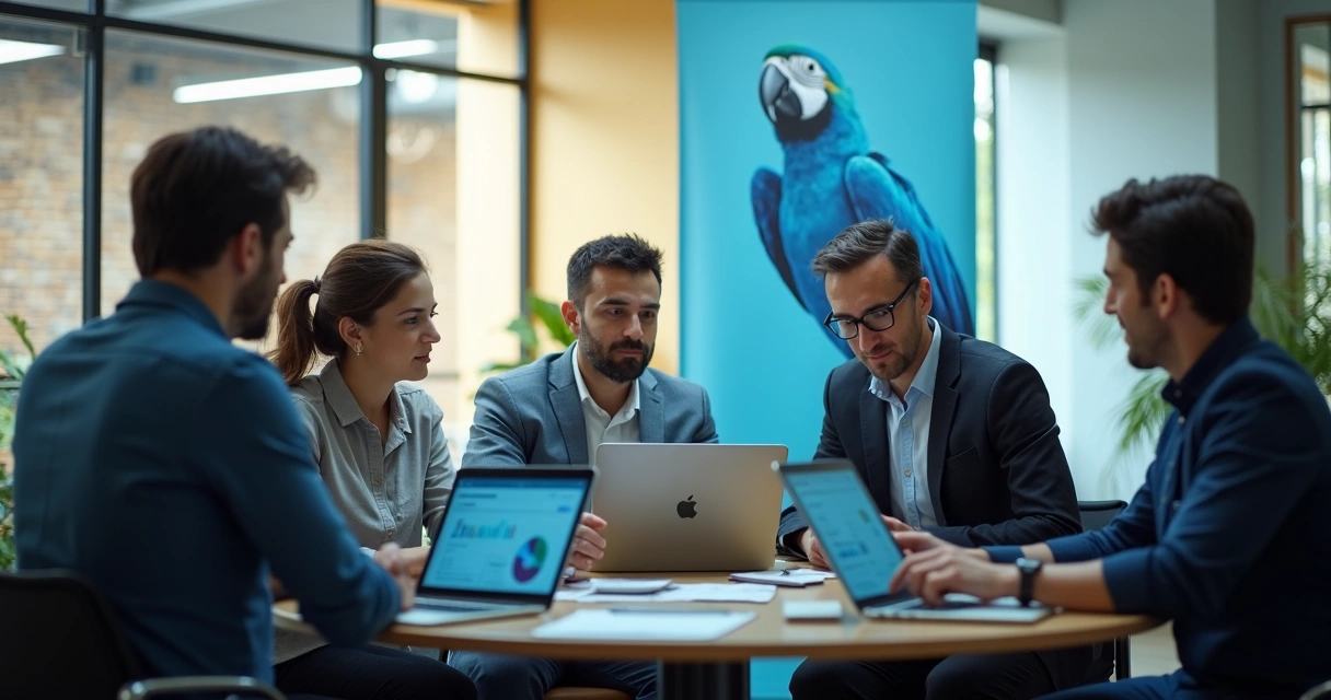 Equipe brasileira implementando sistema ERP baseado em nuvem 