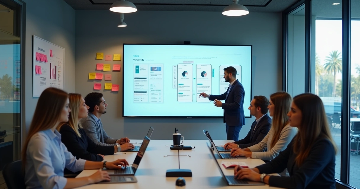 Treinamento de equipe de empresa em implantação de novo sistema