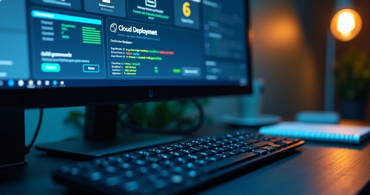 Painel de implantação web de aplicativo em ambiente de nuvem