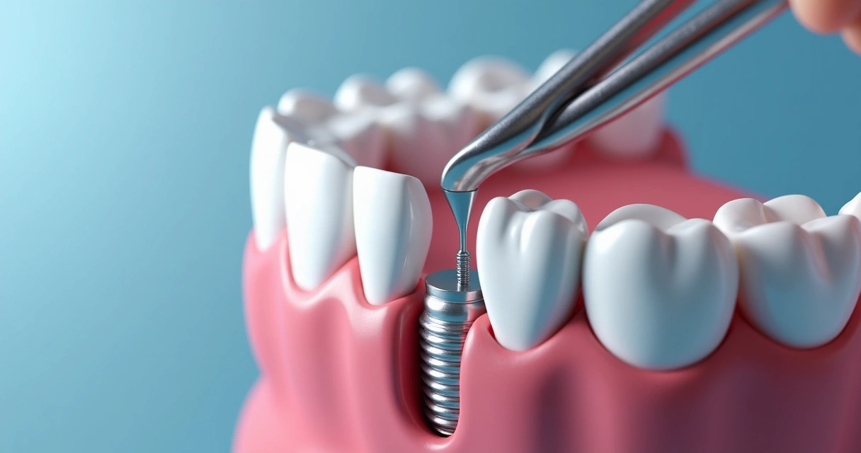 Implante dentário curto colocado em osso limitado 