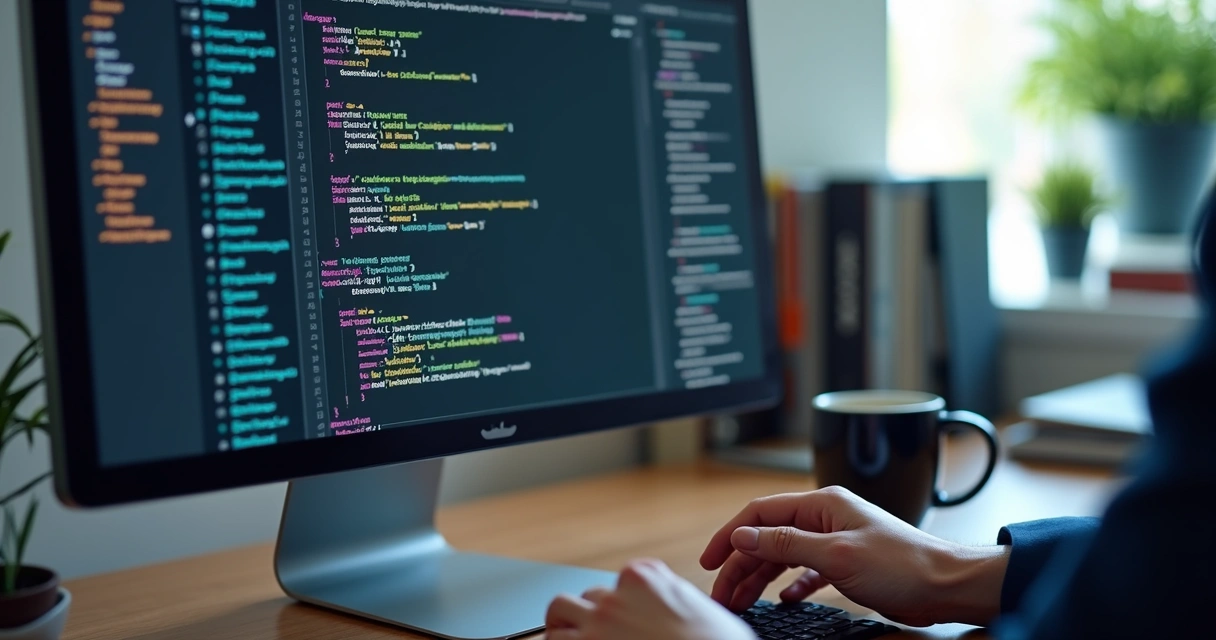 Interface de AI gerando código com arquivos abertos em tela 