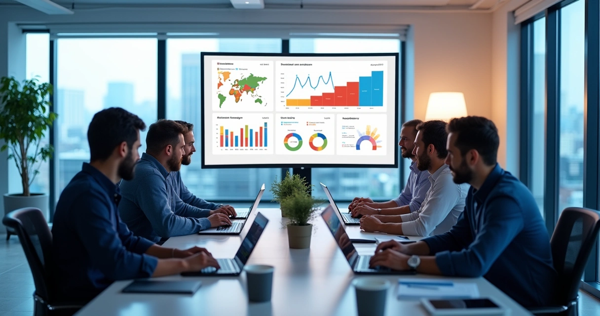 Equipe colaborando na implementação de um design system digital 